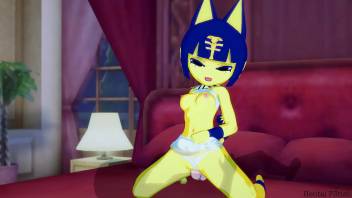 Ankha Rides A Nice Cock In The Bedroom